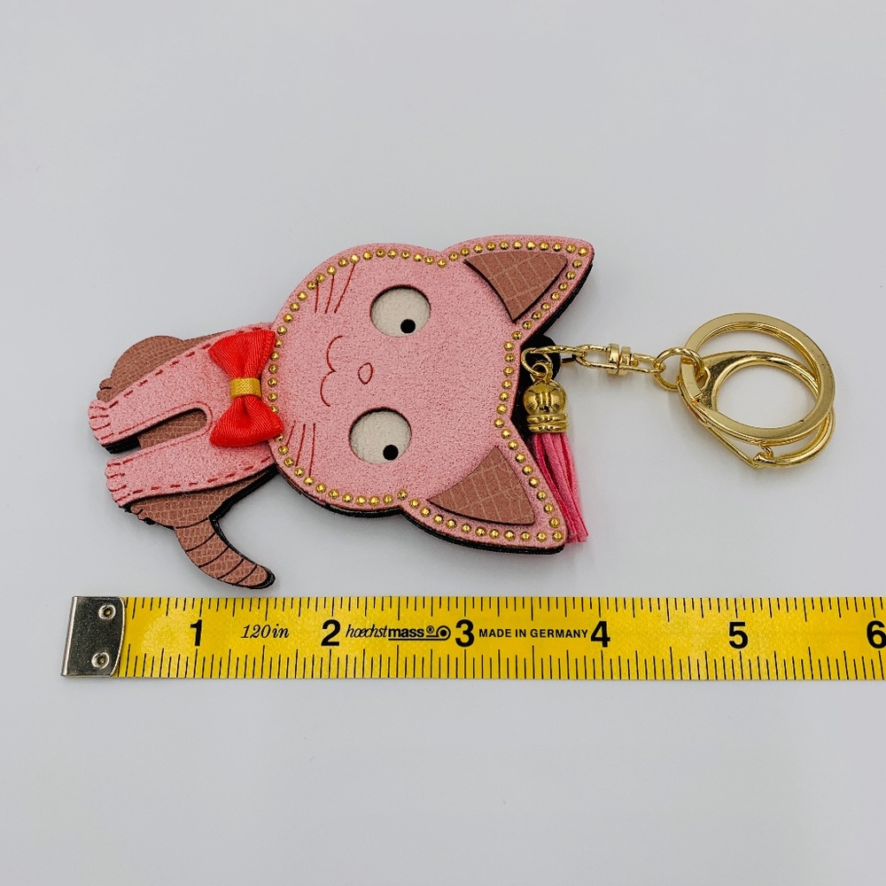 Super Cute Pink Cat Keychain/Keyring/Bag C…